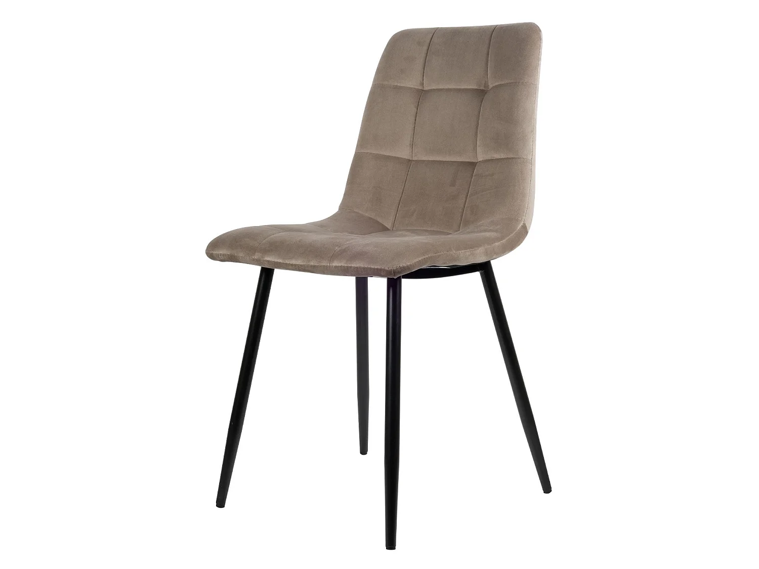 Elise Eetkamerstoel - Beige - Velvet