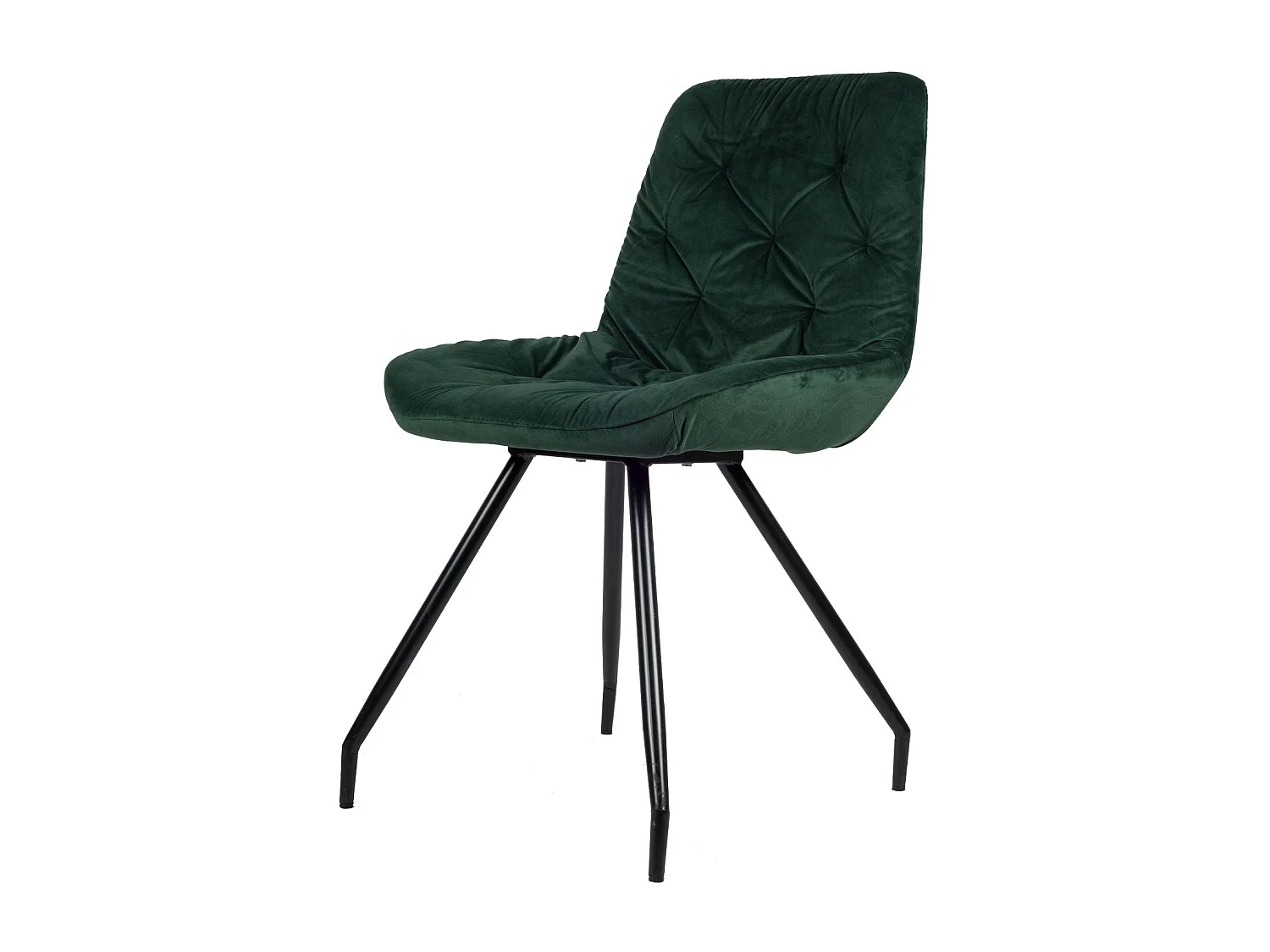 Rico Eetkamerstoel - Groen - Velvet