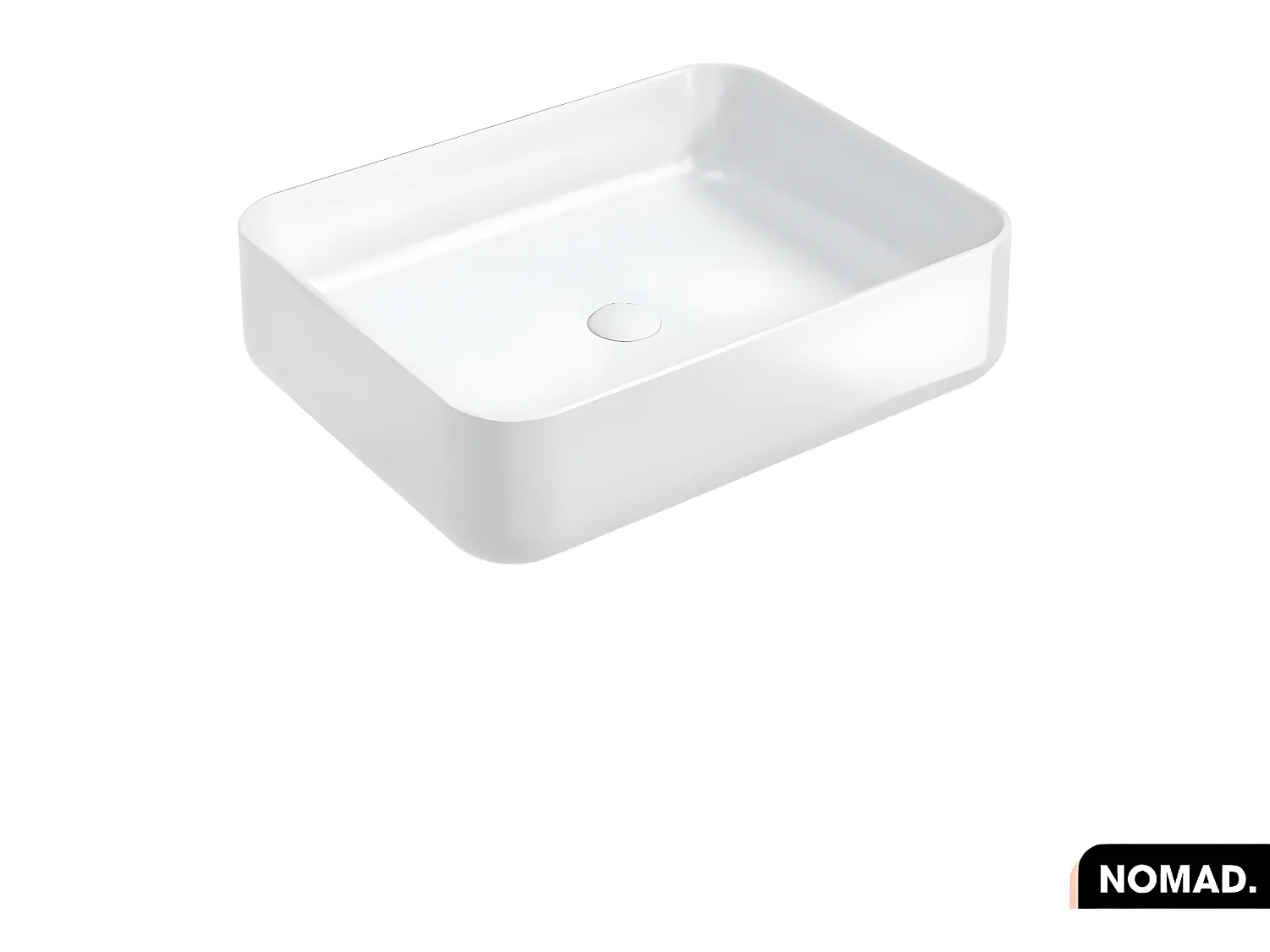 Ensemble complet de salle de bain - Meuble - Colonne - Miroir - Vasque avec Siphon OFFERT | NOMAD | NOIR | 70 x 80 x 43 cm