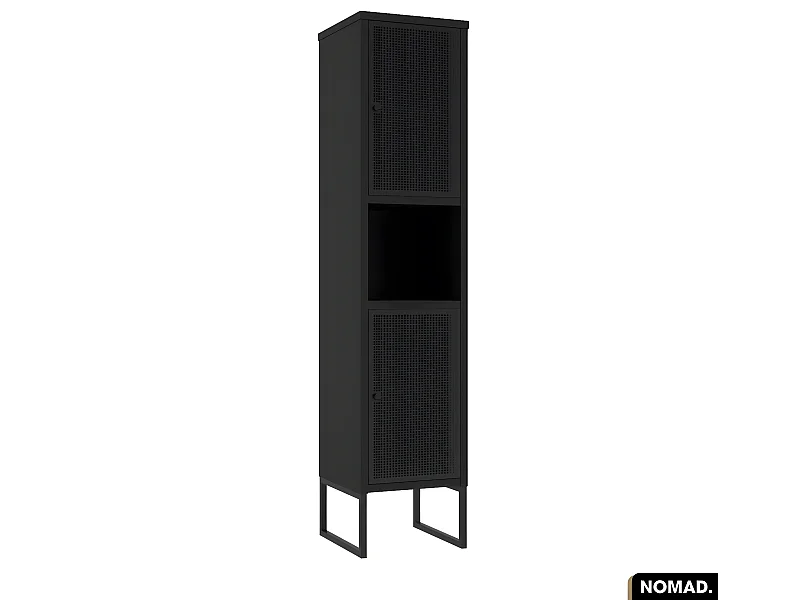 Colonne de salle de bain | NOMAD | NOIR | 30 x 170 x 38 cm