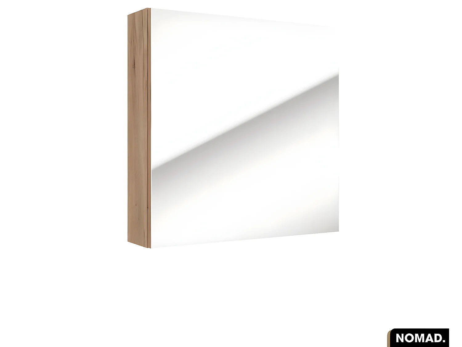 Amoire/Miroir de salle de bain | NOMAD | OAK | 60 x 60 x 15 cm