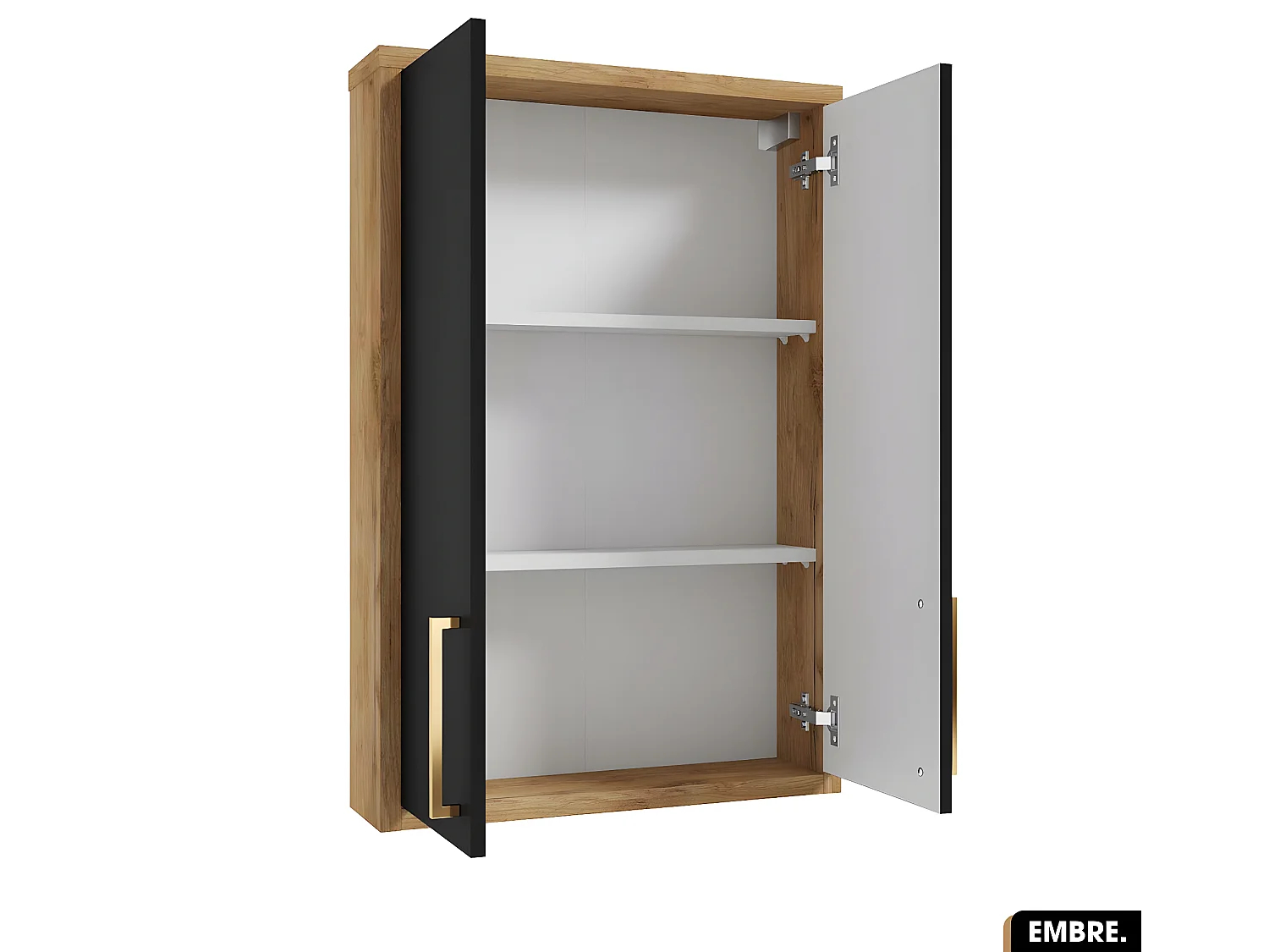 Armoire murale | EMBRE | Noir | 60 x 90 x 15 cm