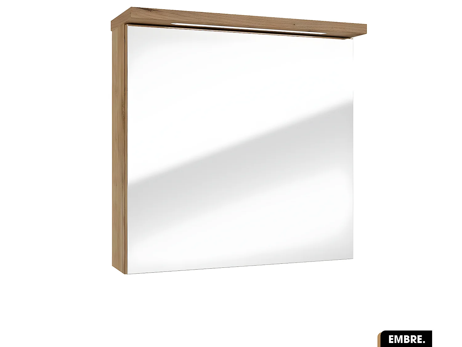 Amoire/Miroir de salle de bain - avec LED | EMBRE | 60 x 60 x 25 cm