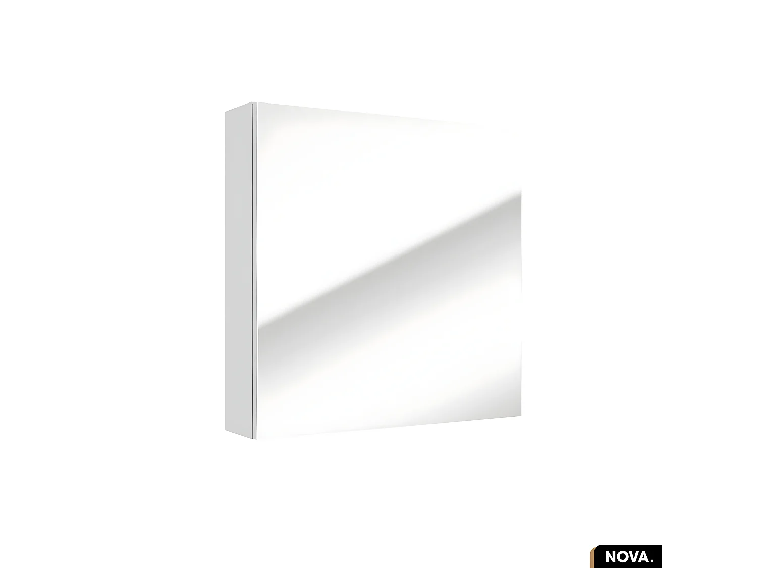 Armoire/Miroir de salle de bain | NOVA | Blanc | 60 x 60 x 15 cm