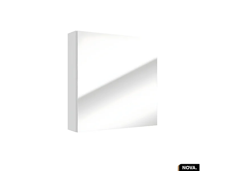 Armoire/Miroir de salle de bain | NOVA | Blanc | 60 x 60 x 15 cm