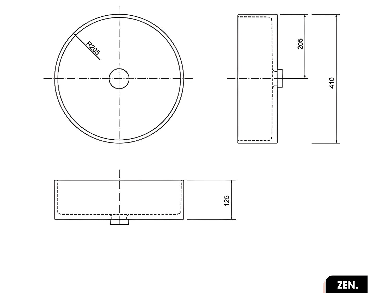 Ensemble meuble sous vasque avec vasque à poser - Siphon OFFERT | NOMAD | OAK | 70 x 80 x 43 cm