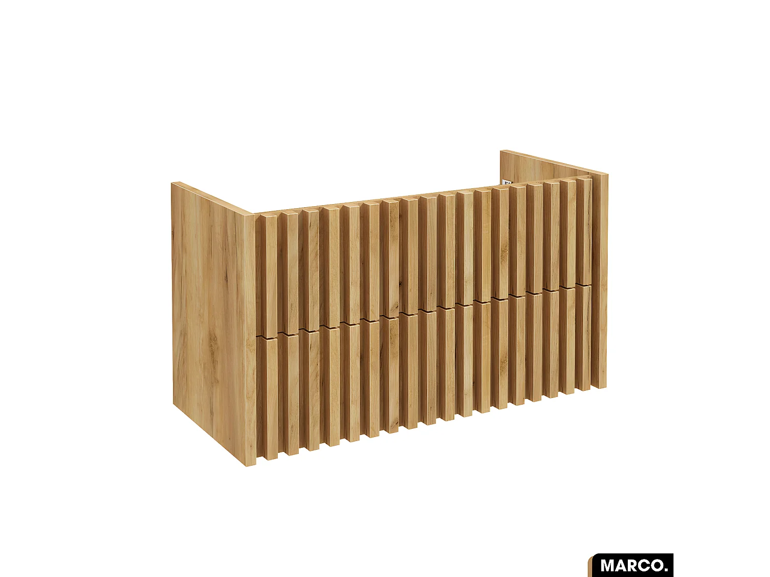Meuble sous vasque - version tiroirs | MARCO | OAK | 100 x 56 x 45 cm