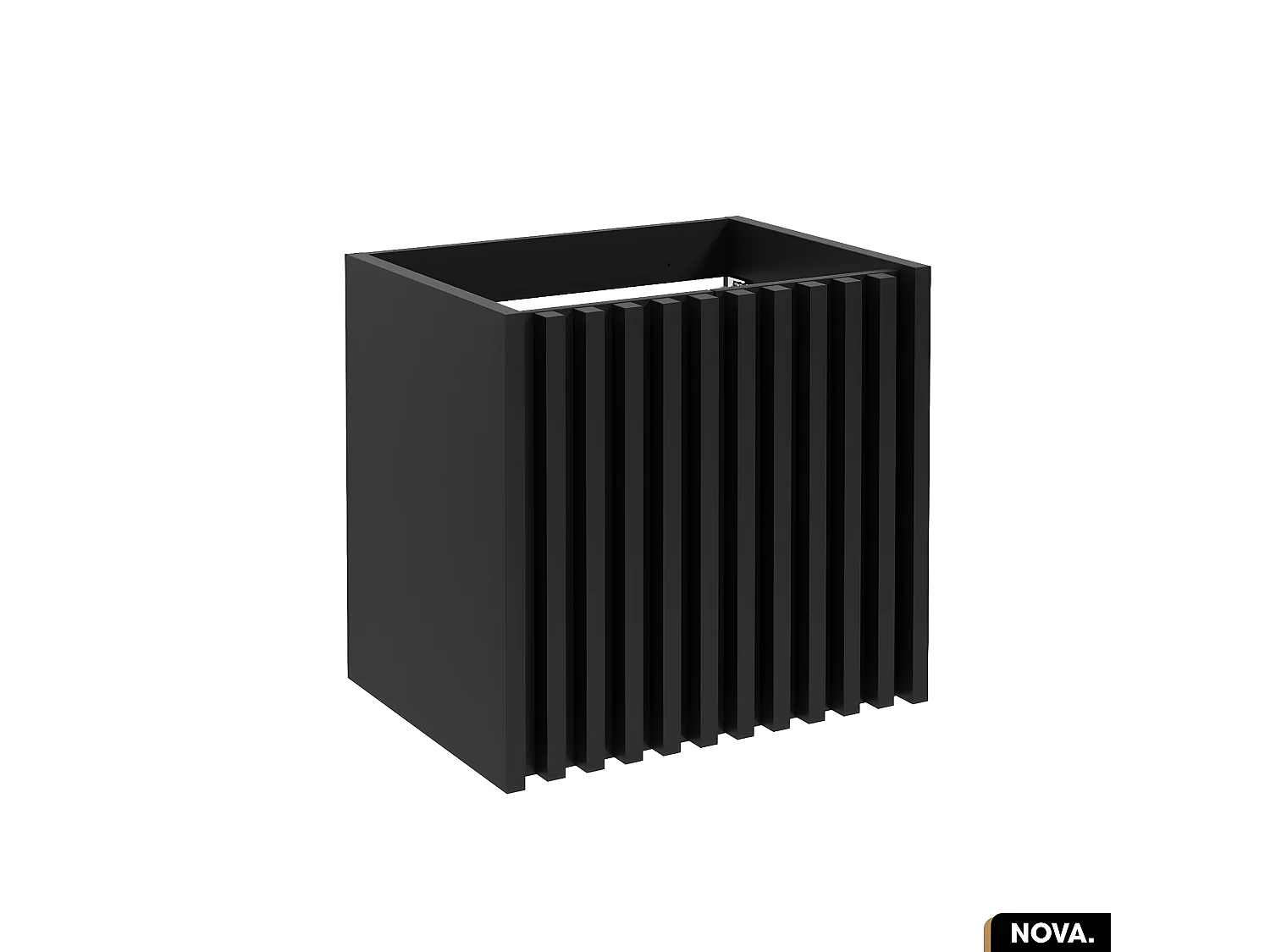 Meuble sous vasque - version portes | NOVA | NOIR | 60 x 56 x 45 cm