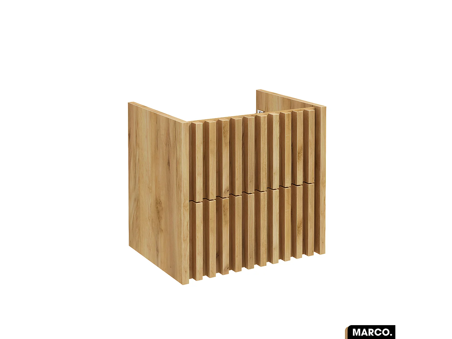 Meuble sous vasque - version tiroirs | MARCO | OAK | 60 x 56 x 45 cm