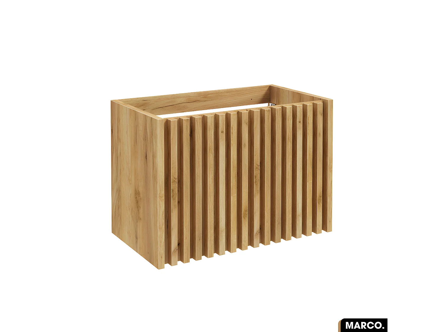 Meuble sous vasque - version portes | MARCO | OAK | 80 x 56 x 45 cm