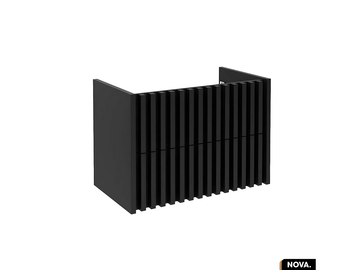 Meuble sous vasque - version tiroirs | NOVA | NOIR | 80 x 56 x 45 cm