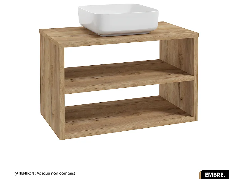 Meuble sous vasque | EMBRE | OAK | 80 x 50 x 45 cm