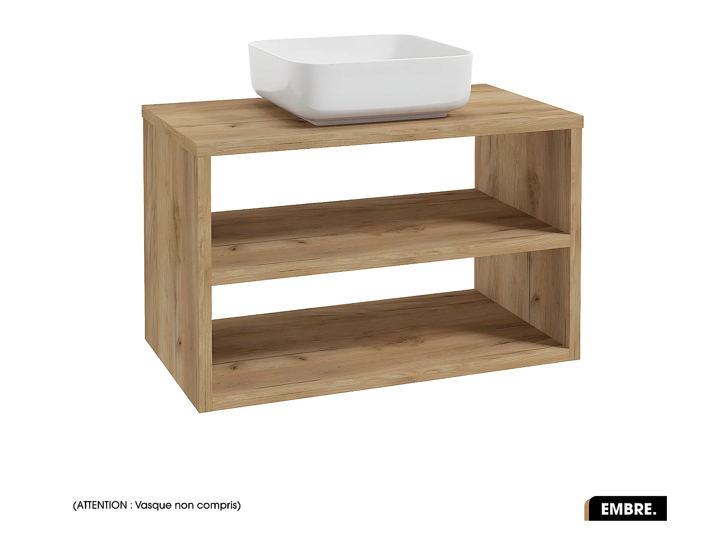Meuble sous vasque | EMBRE | OAK | 80 x 50 x 45 cm