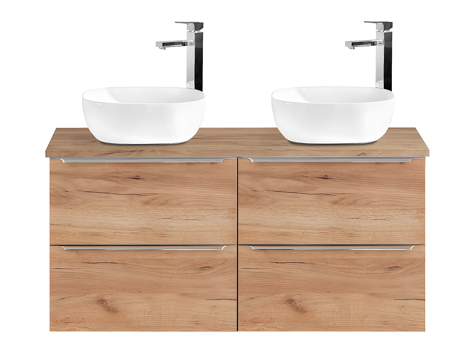 Mueble doble lavabo 120 cm April Madera