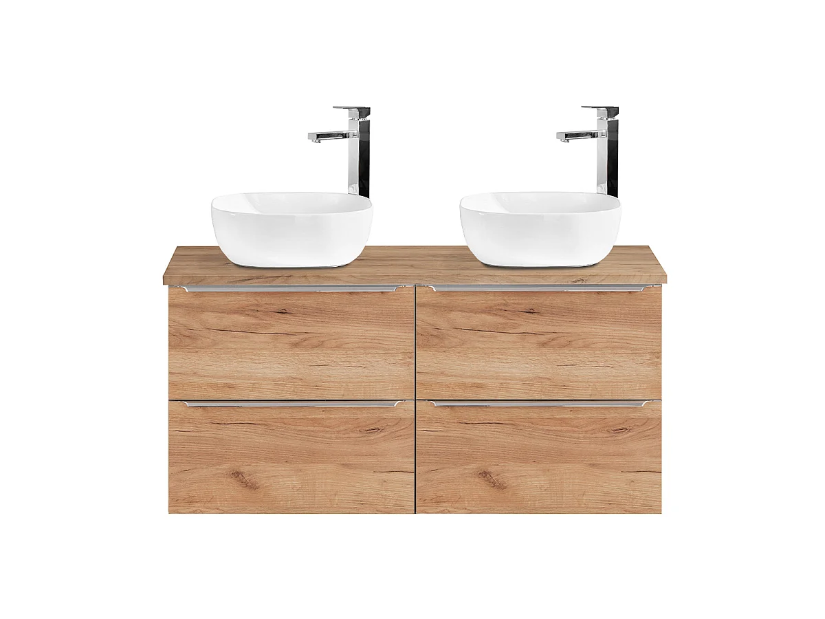 Double basin unit 120cm April Wood