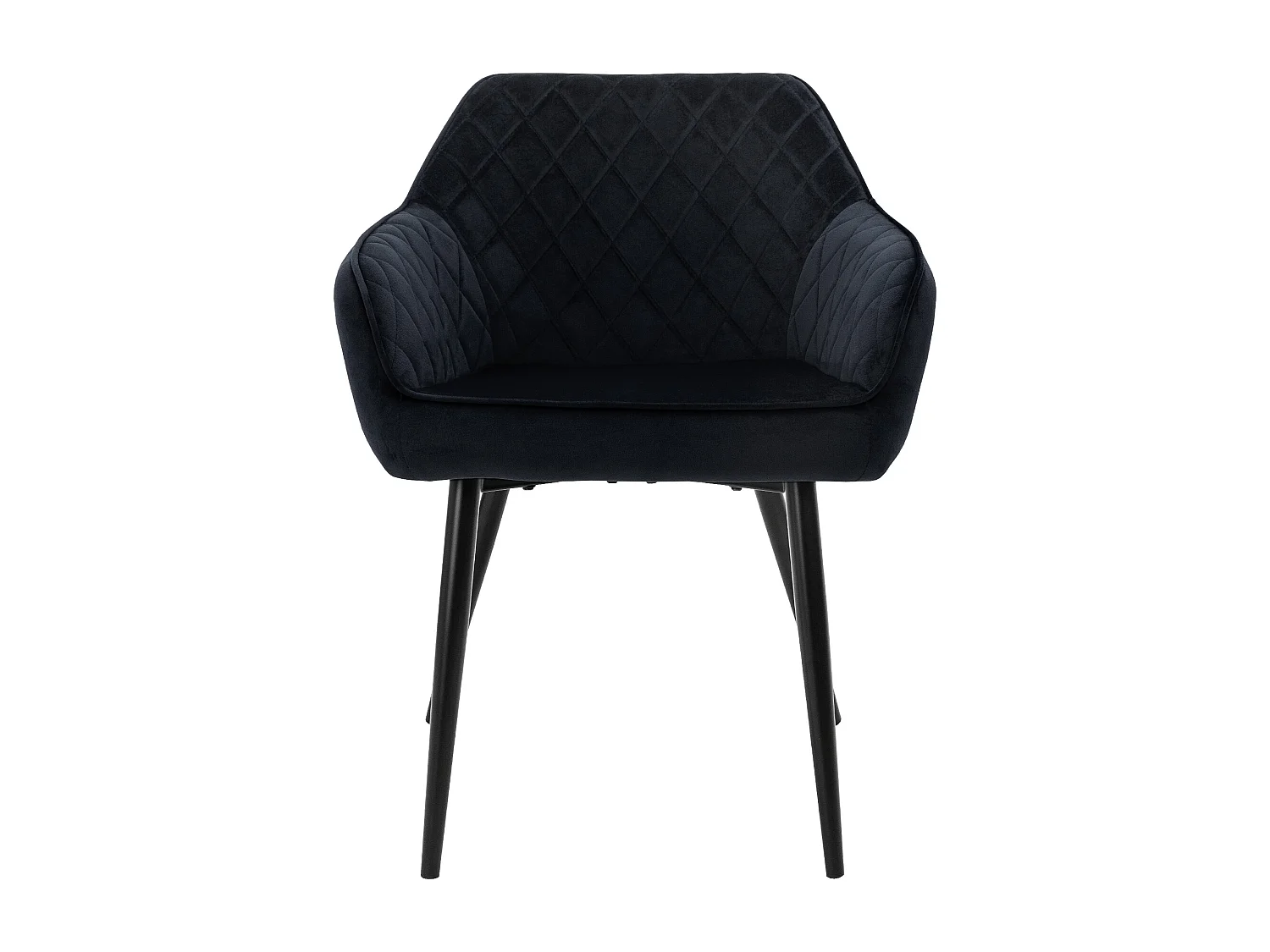 Lot de 6x chaises de salle à manger rembourrée en velours fauteuils salon noir