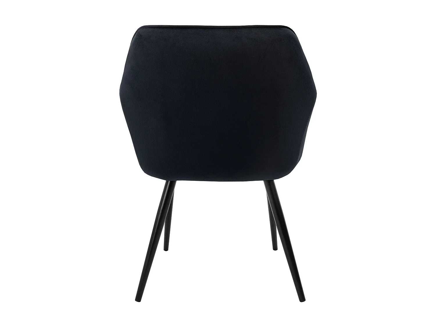 Lot de 6x chaises de salle à manger rembourrée en velours fauteuils salon noir
