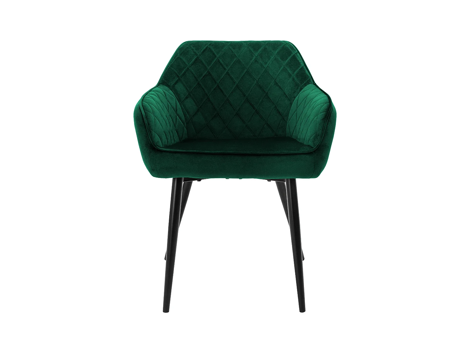 Juego de 6 sillas de comedor tapizadas en terciopelo verde sillones de salón