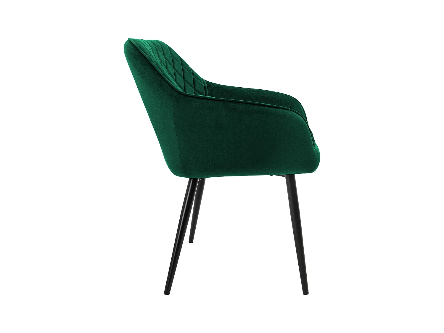 Juego de 6 sillas de comedor tapizadas en terciopelo verde sillones de salón