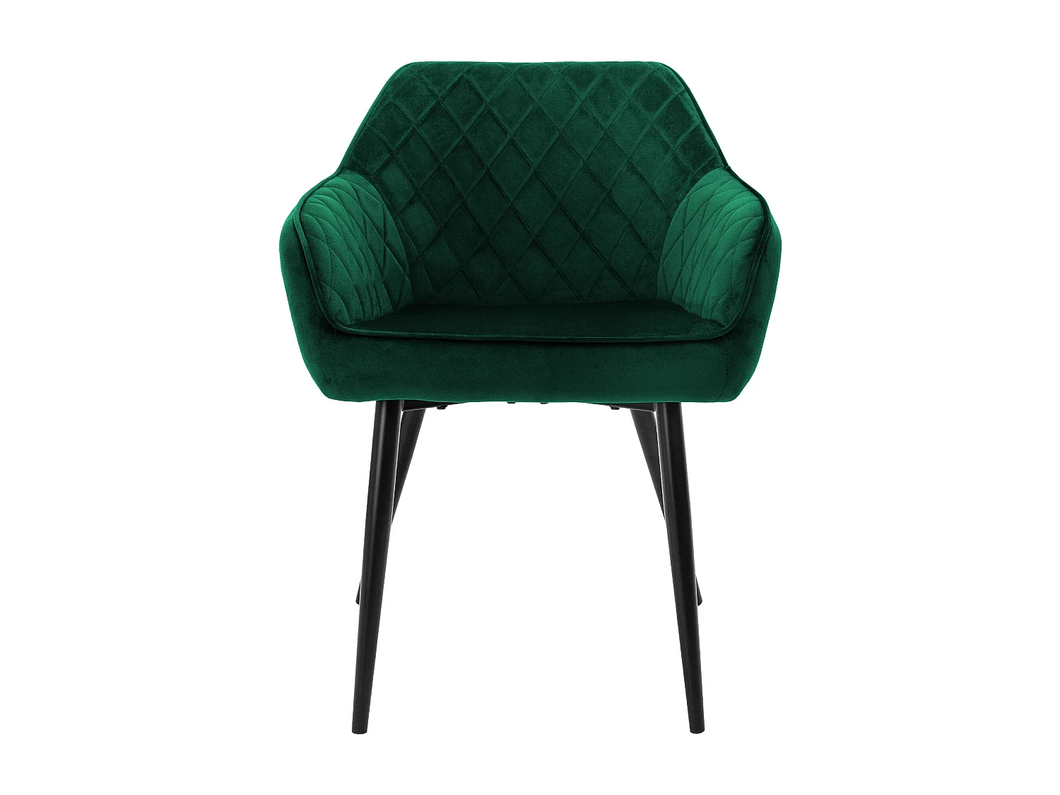 Juego de 6 sillas de comedor tapizadas en terciopelo verde sillones de salón