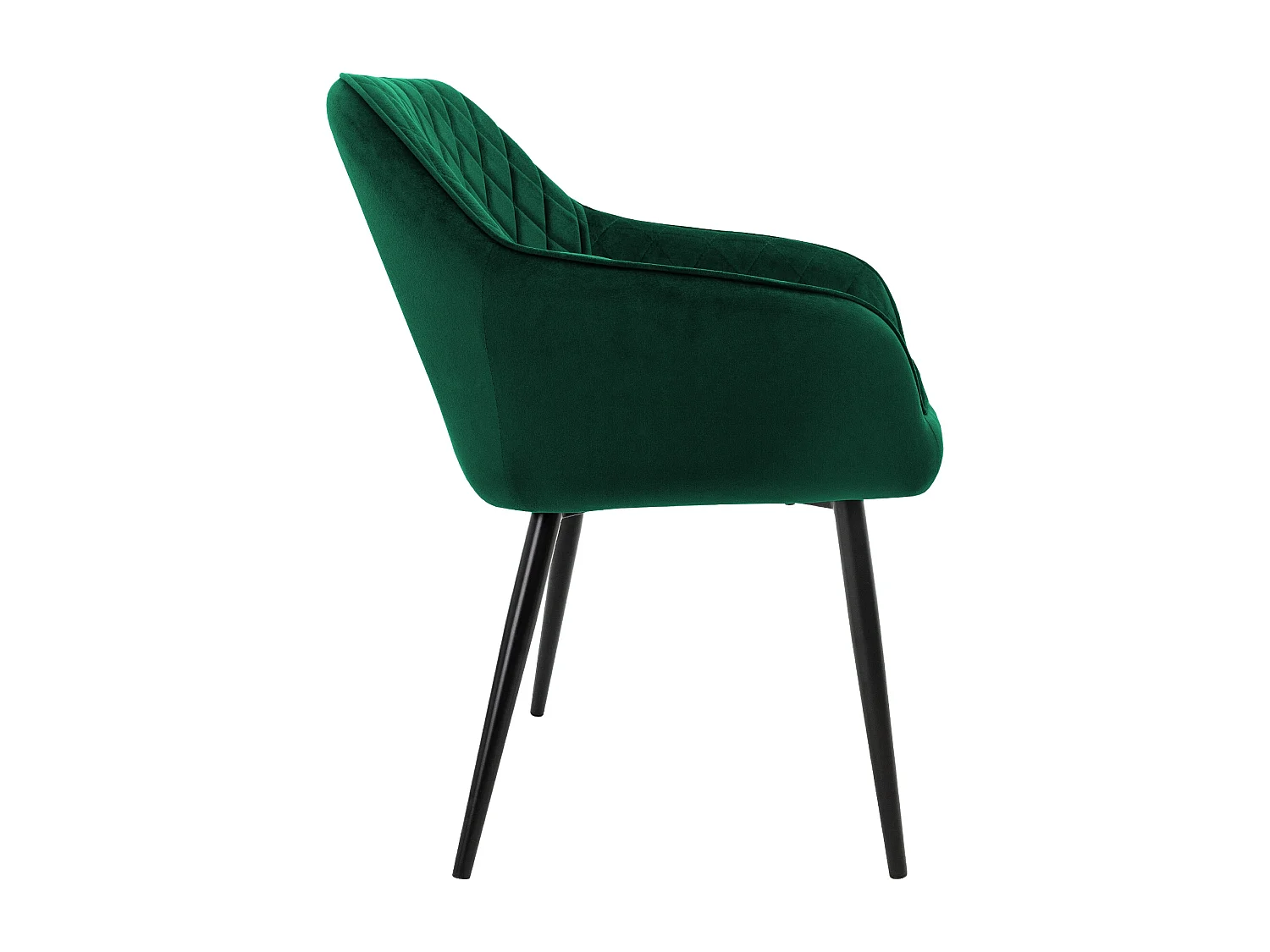 Juego de 6 sillas de comedor tapizadas en terciopelo verde sillones de salón