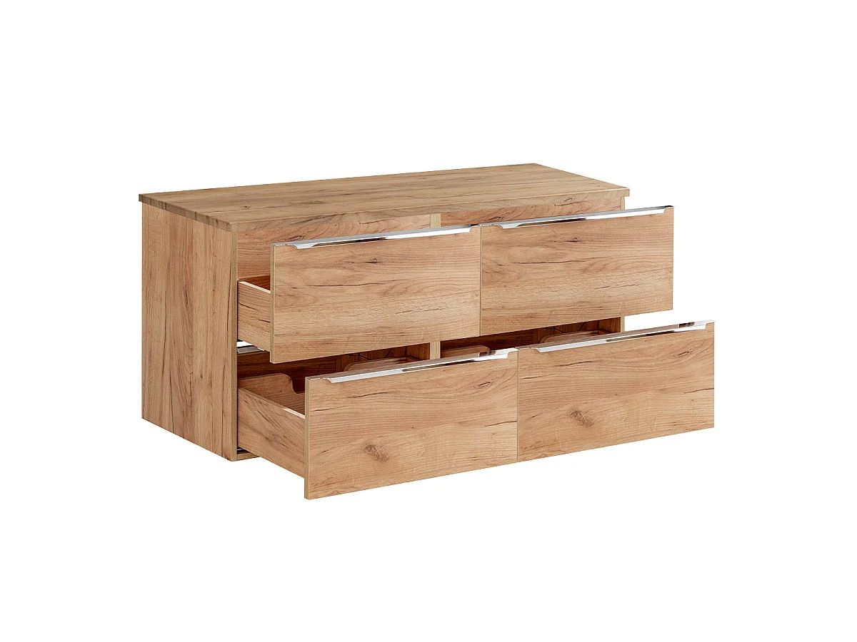 Meuble sous-vasque 120cm plan de toilette April Bois