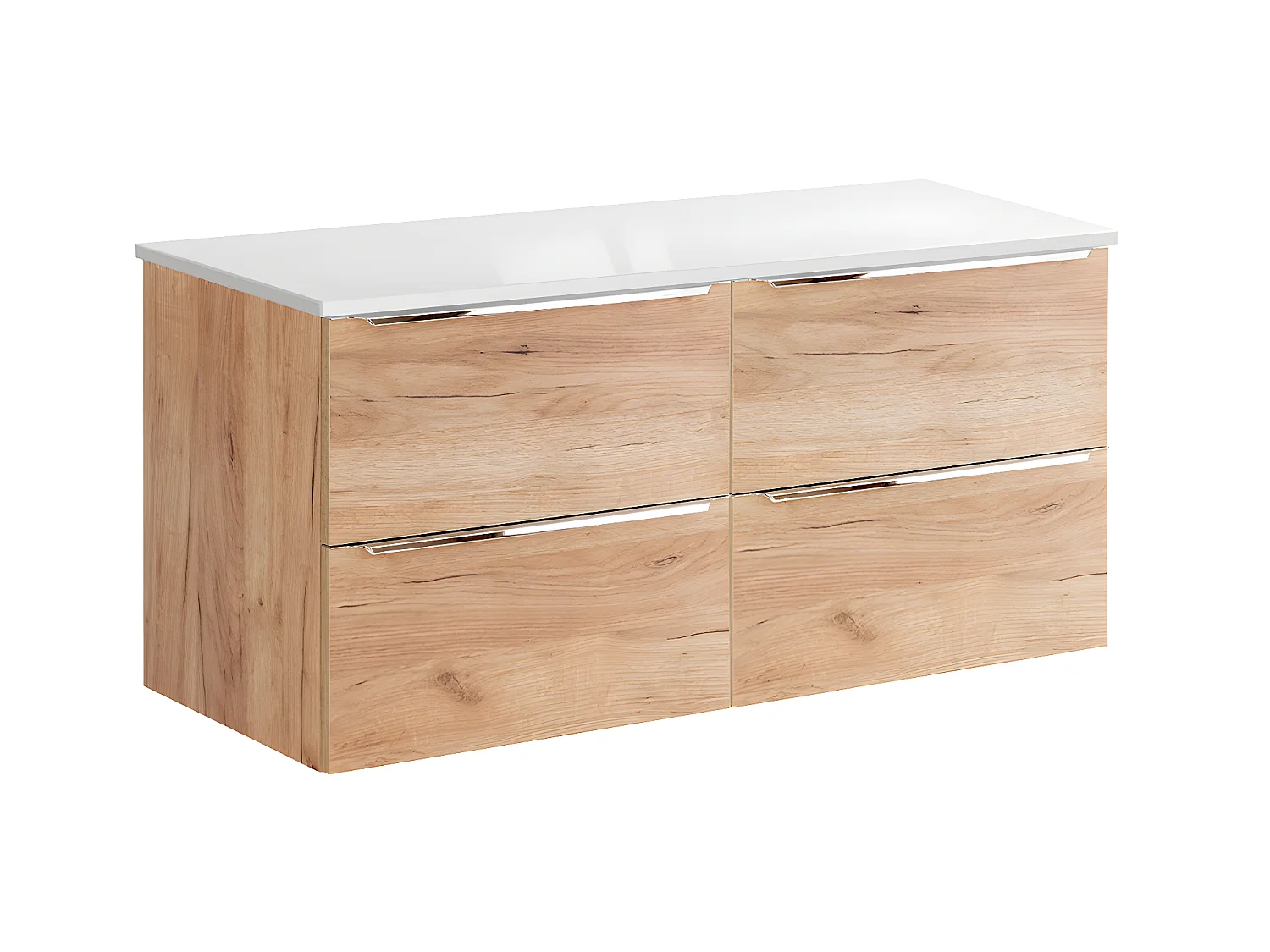 120cm Onderkast April Hout en Wit