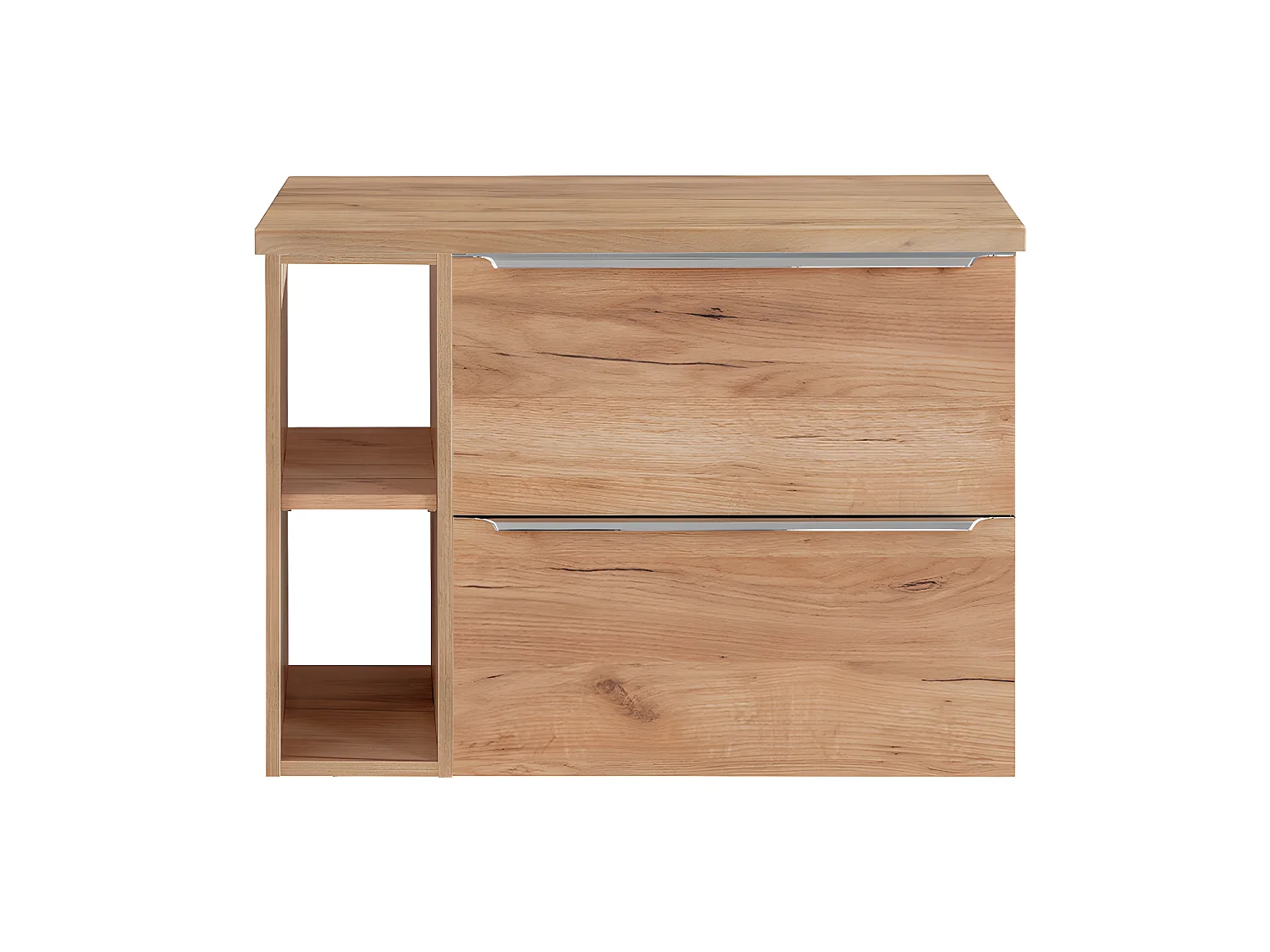 Meuble sous-vasque 80cm 2 niches April Bois