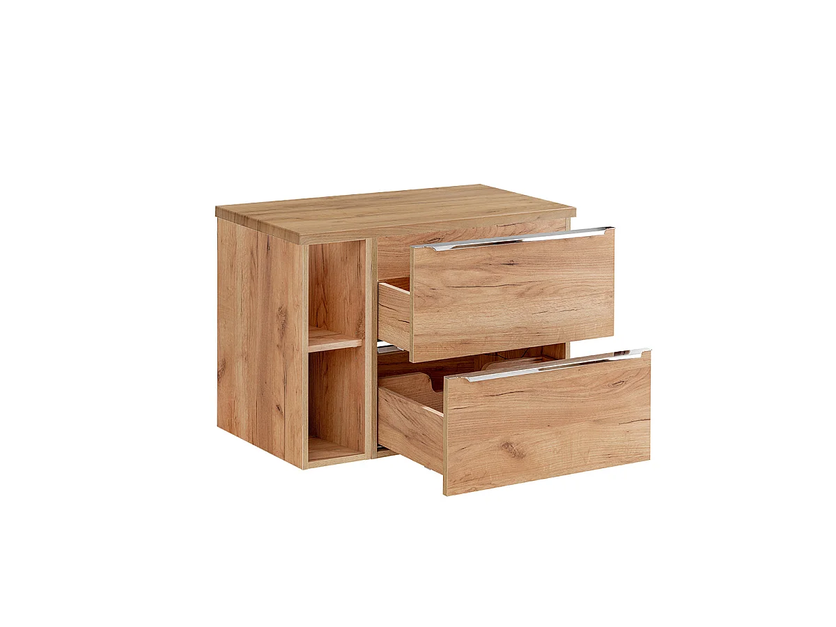 Onderkast 80cm 2 nissen April Hout
