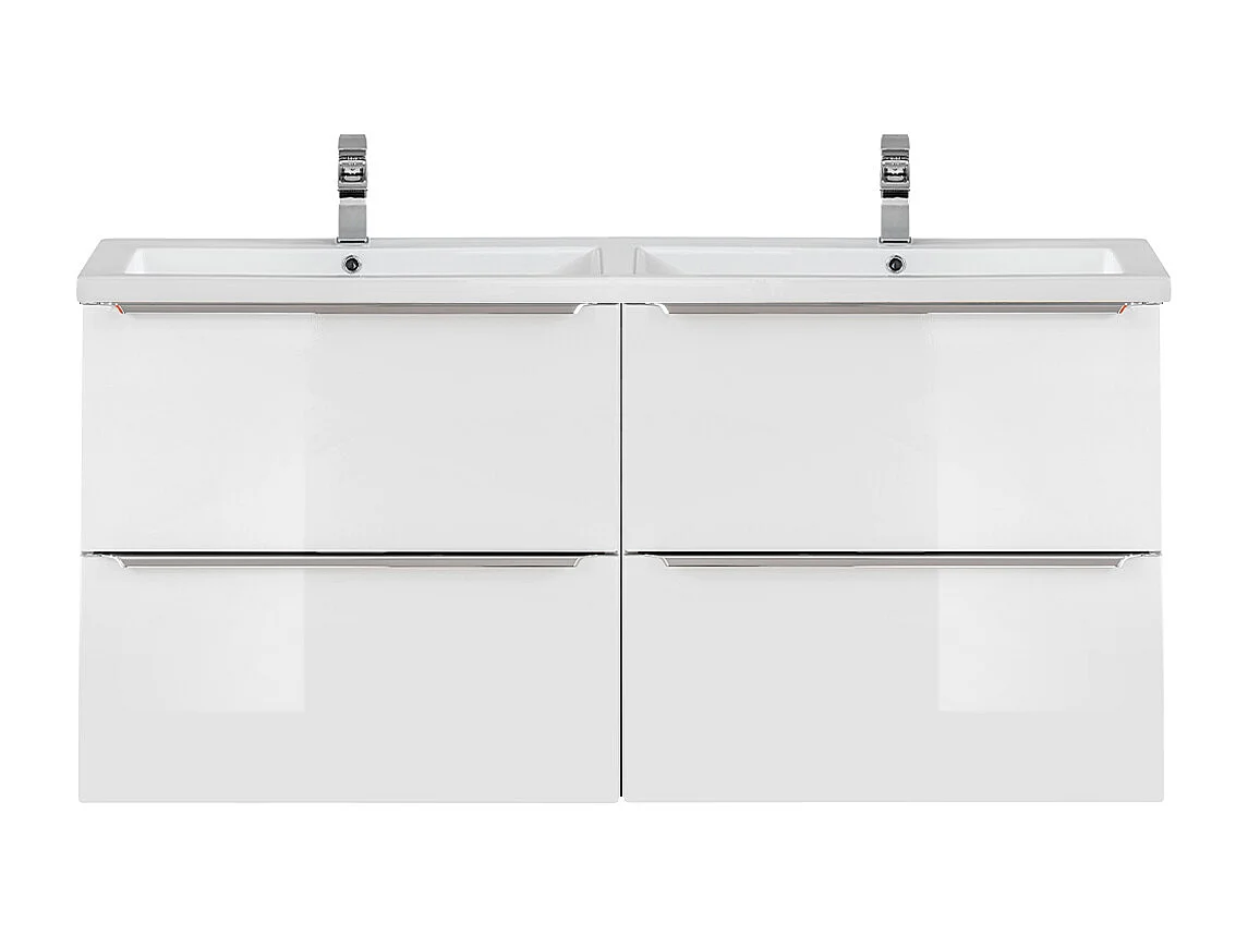 Meuble double vasque encastrée 120cm April Blanc