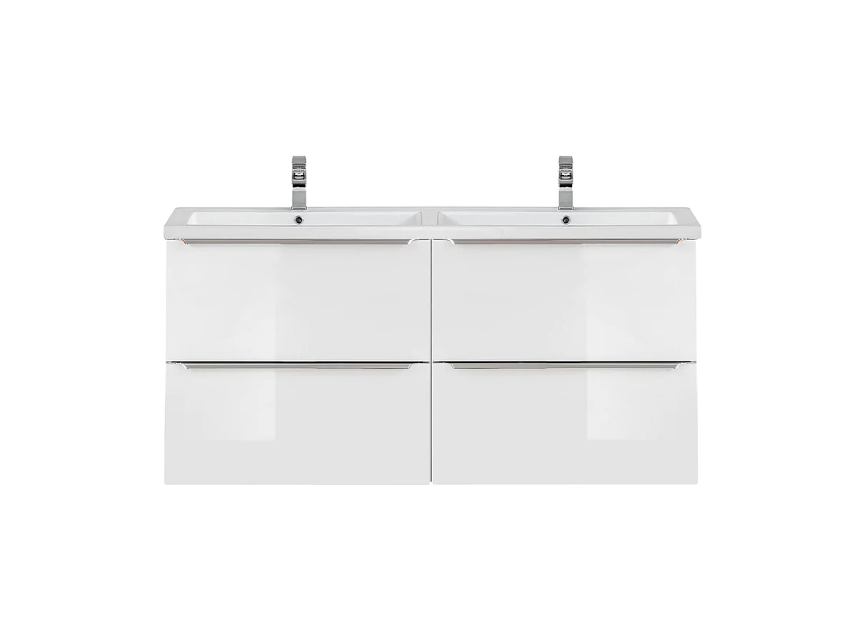 Dobbelt håndvask 120 cm April White