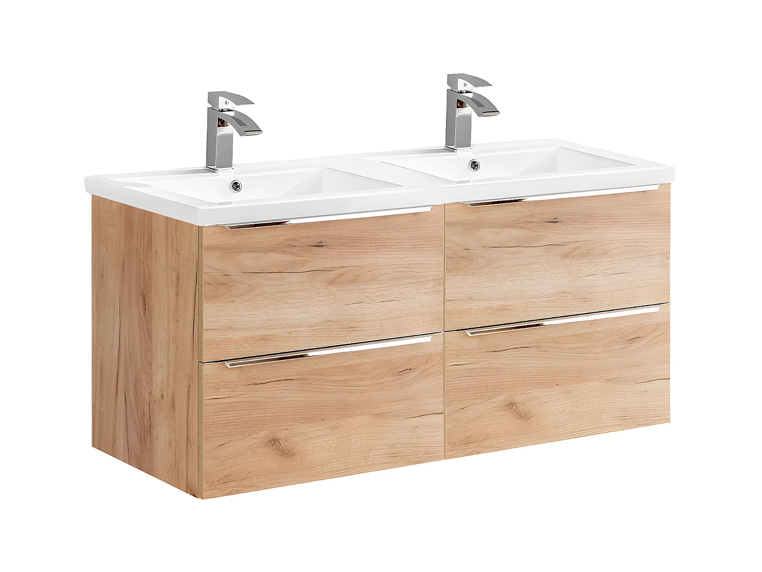 Meuble double vasque encastrée 120cm April Bois