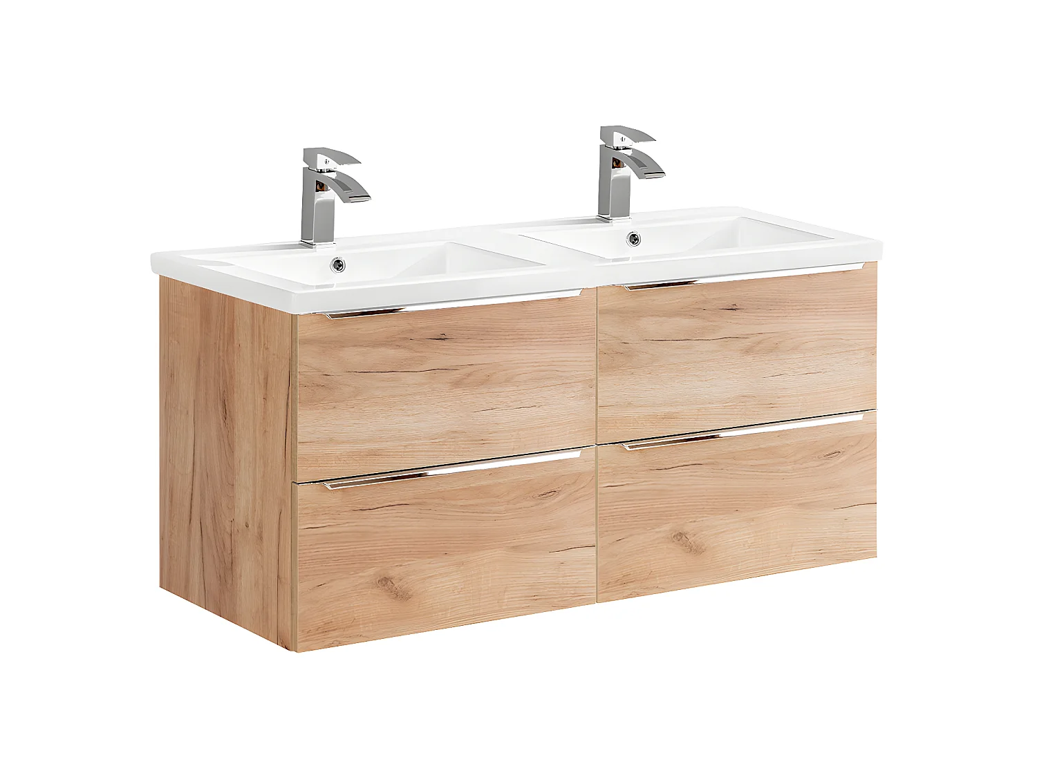 Meuble double vasque encastrée 120cm April Bois