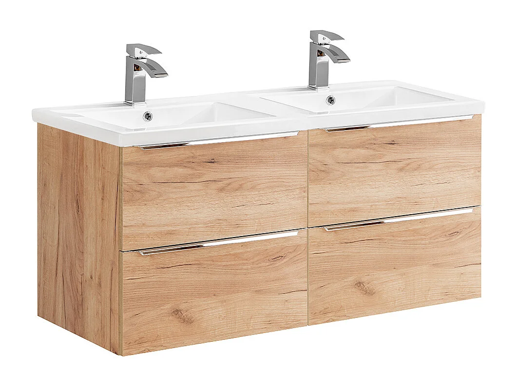 Meuble double vasque encastrée 120cm April Bois