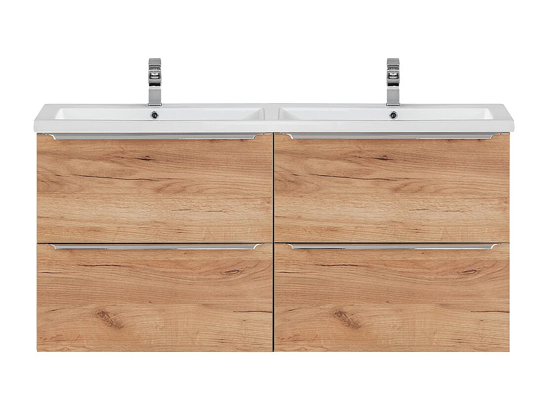 Meuble double vasque encastrée 120cm April Bois