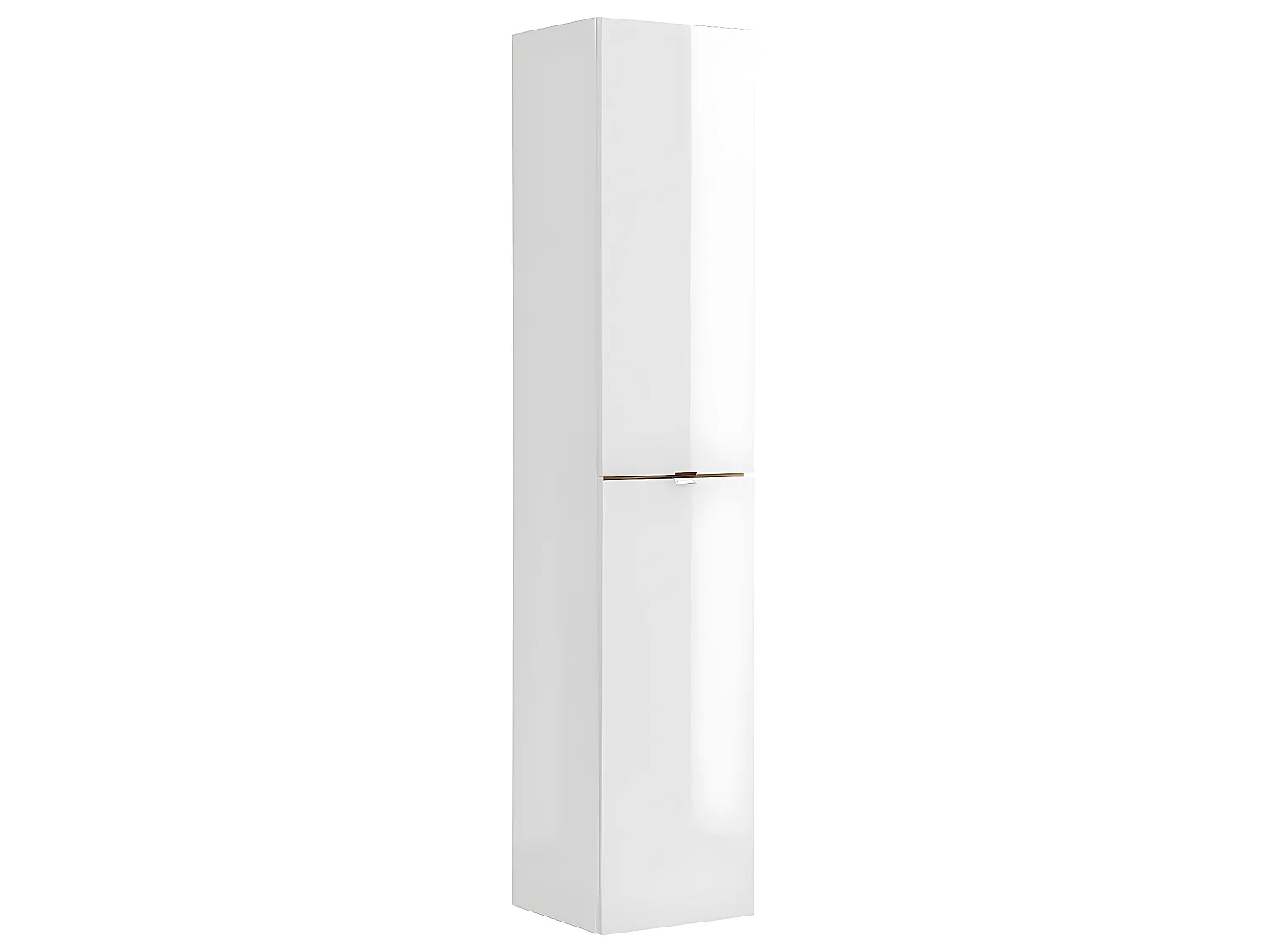 Ensemble meuble simple vasque encastrée 60cm et colonne April Blanc