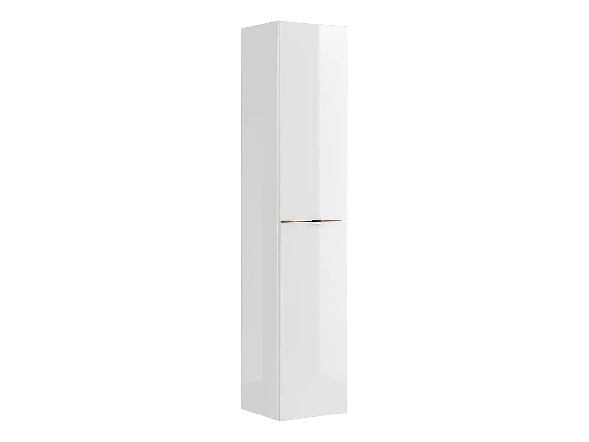 Ensemble meuble simple vasque encastrée 60cm et colonne April Blanc