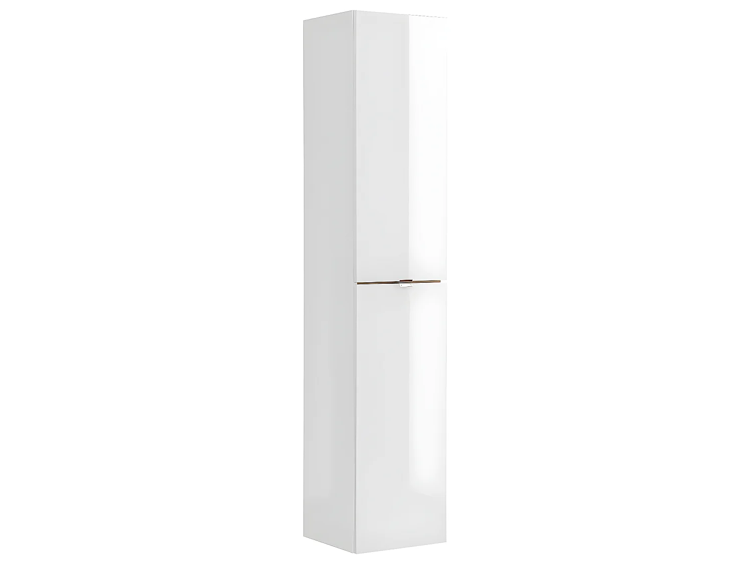 Ensemble meuble simple vasque encastrée 80cm et colonne April Blanc
