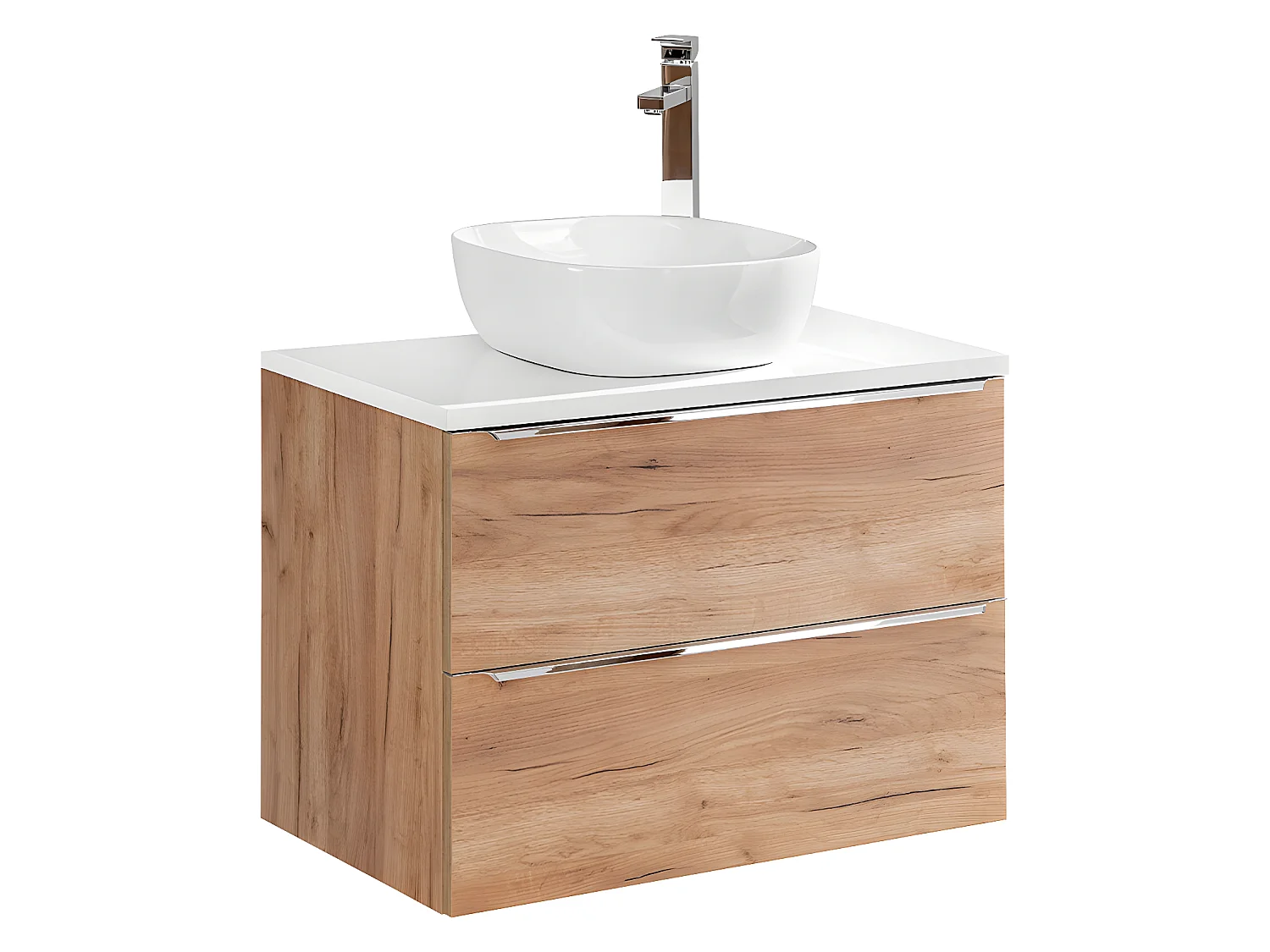 Mobile bagno con lavabo April marrone 80cm