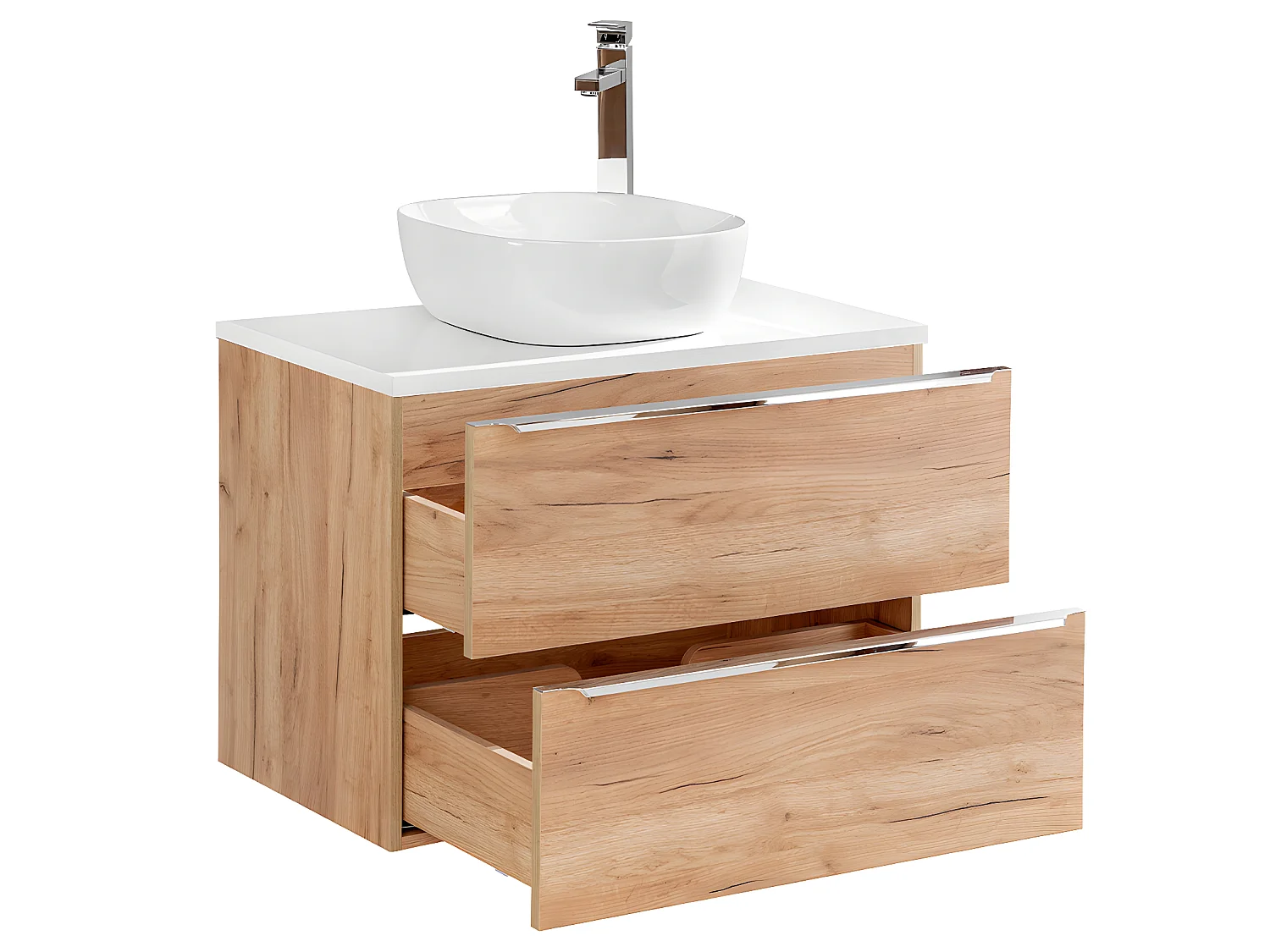 Mobile bagno con lavabo April marrone 80cm