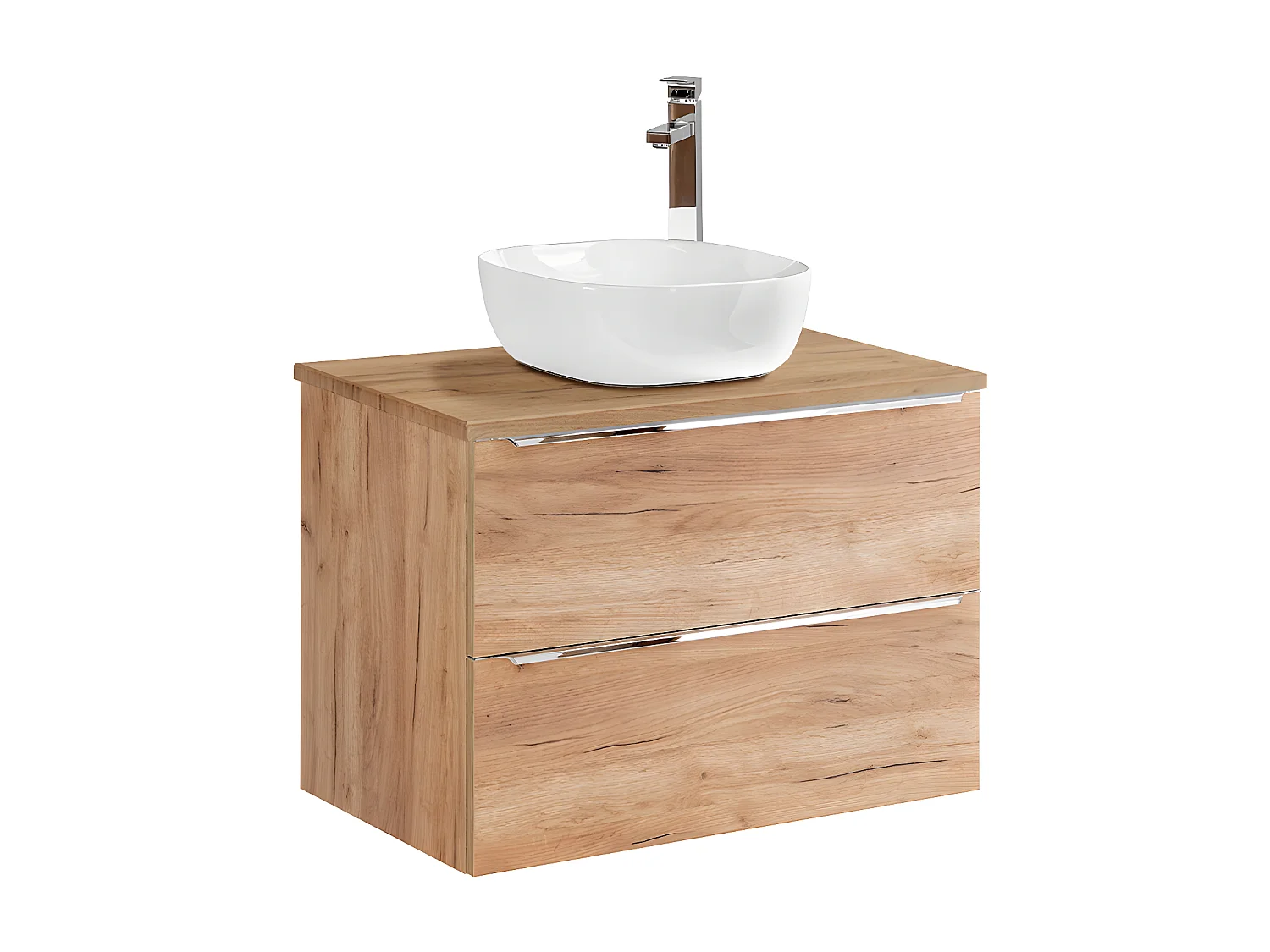 Mobile bagno con lavabo April marrone 80cm
