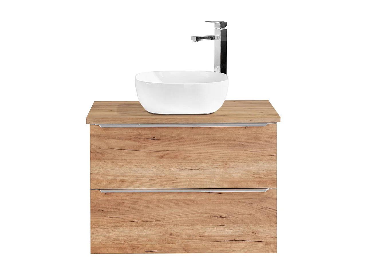 Enkele wastafel 80cm April Hout