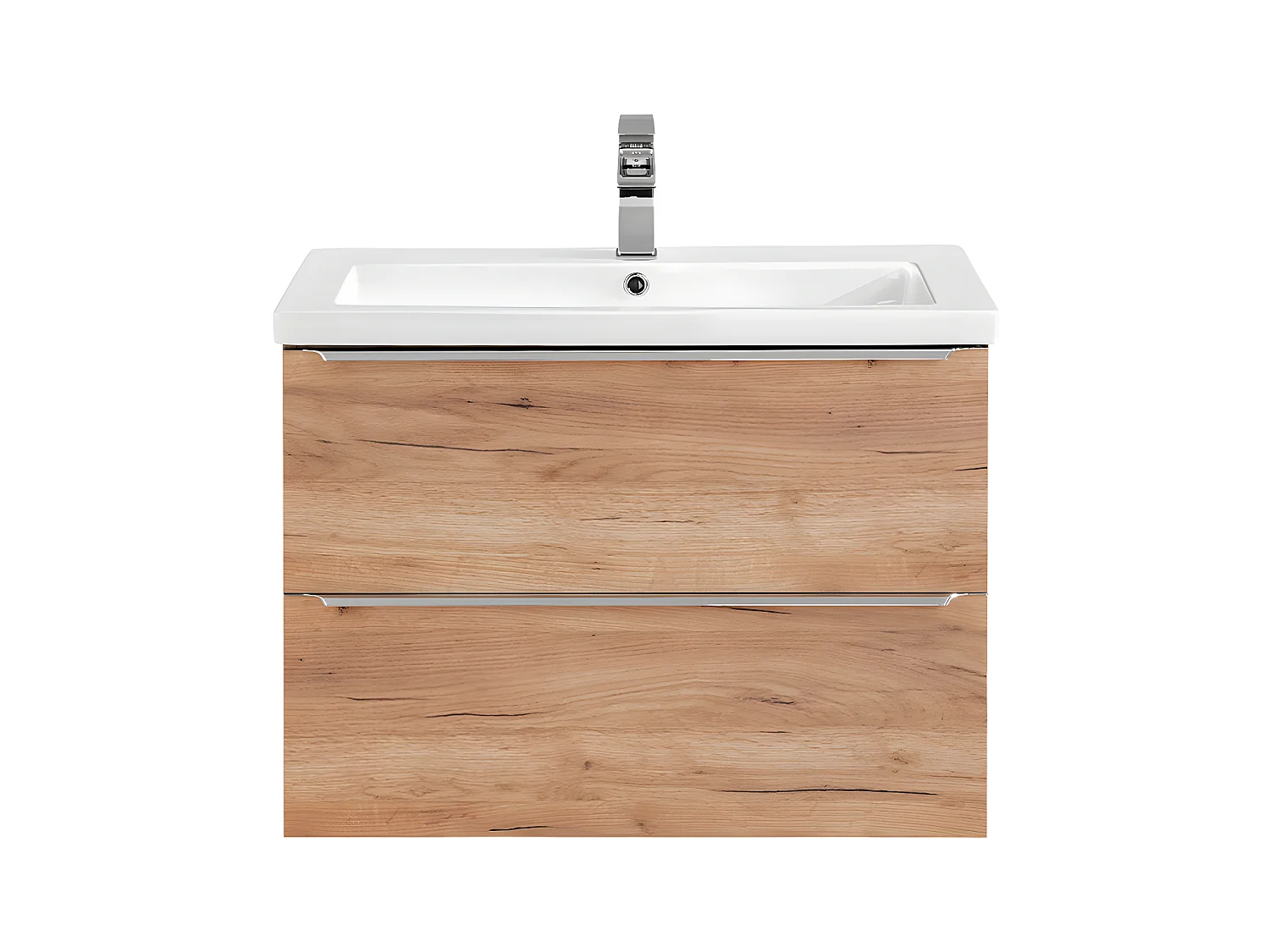 Meuble simple vasque encastrée 80cm April Bois