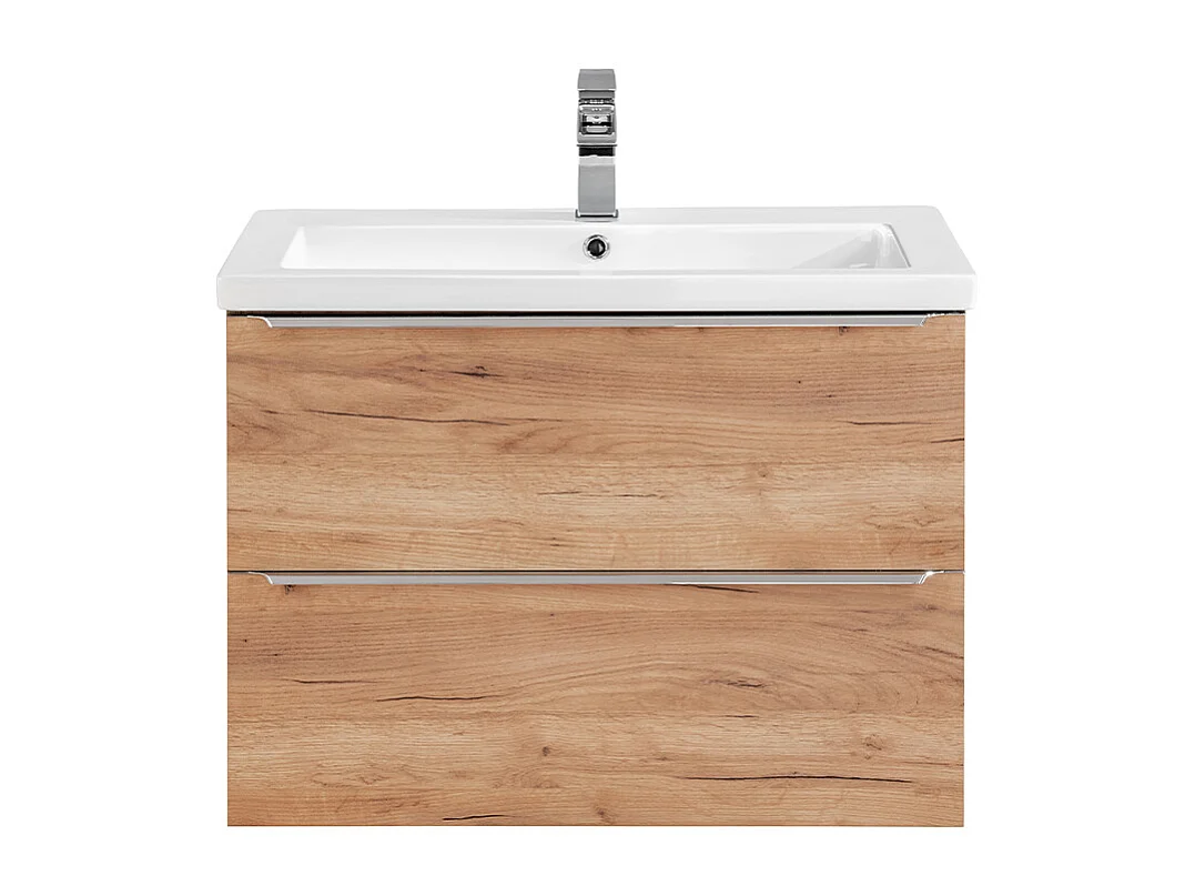 Meuble simple vasque encastrée 80cm April Bois