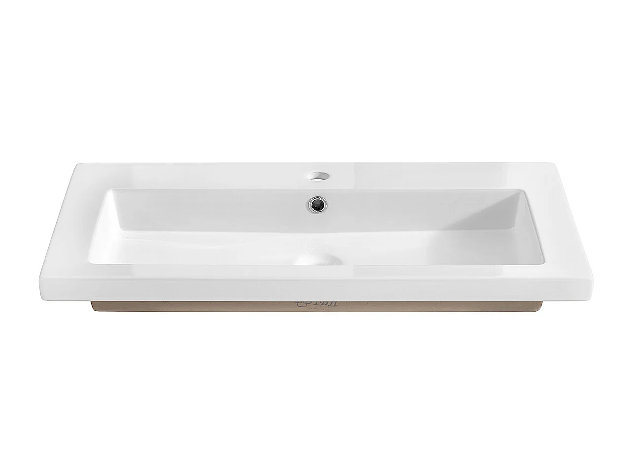 Meuble simple vasque encastrée 80cm April Bois