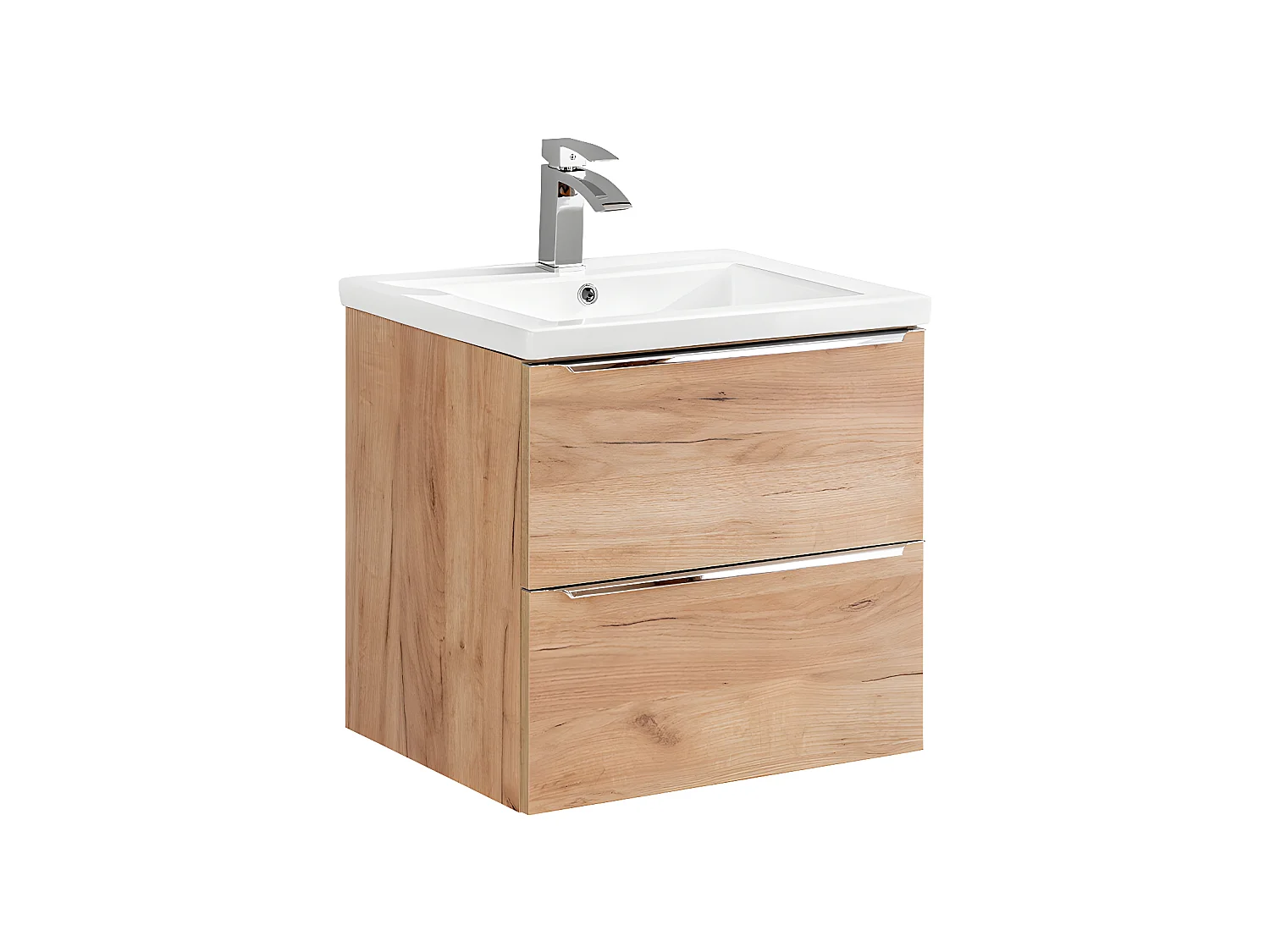 Meuble simple vasque encastrée 60cm April Bois