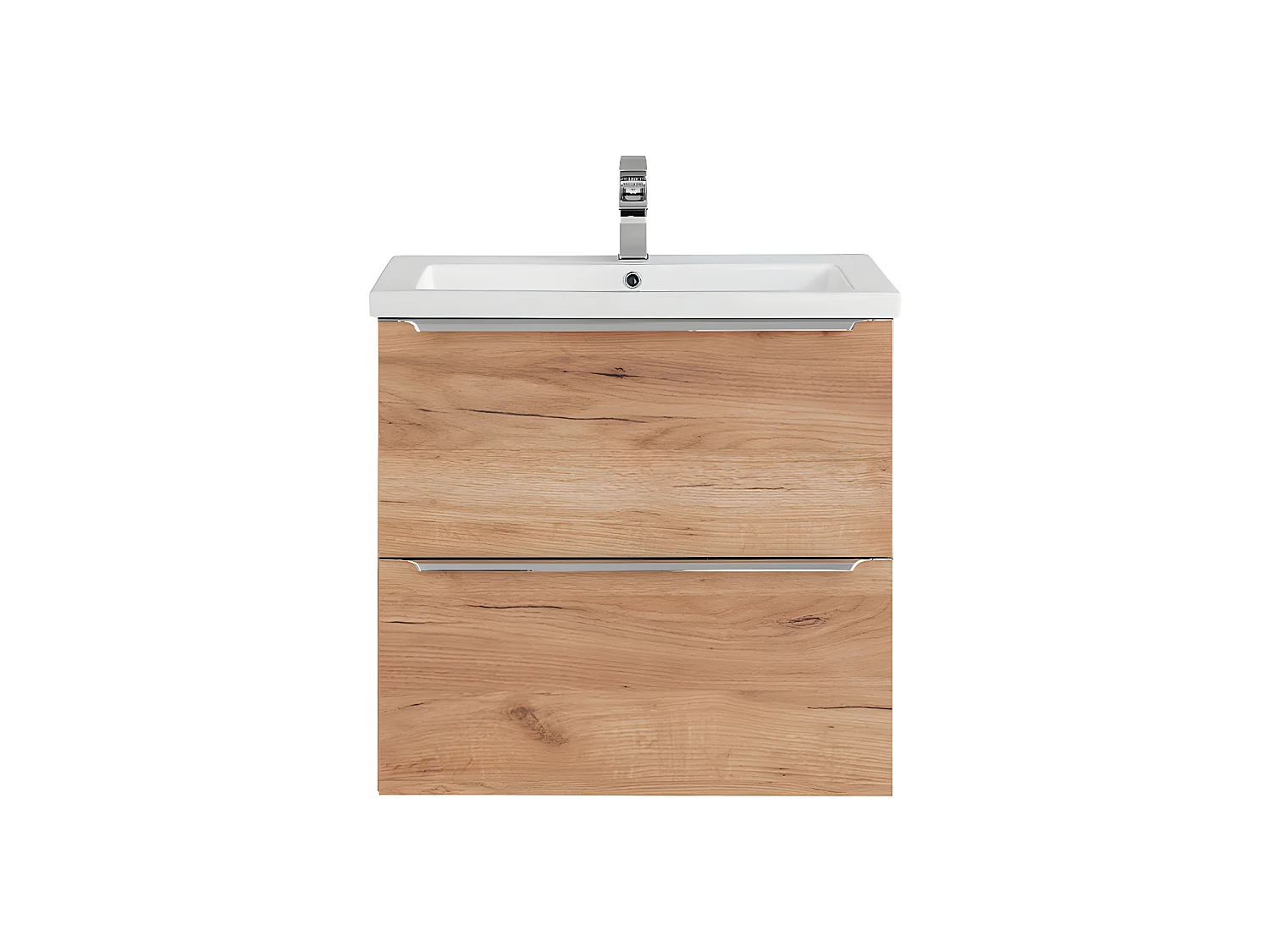 Mueble lavabo individual encastrado 60 cm April Madera