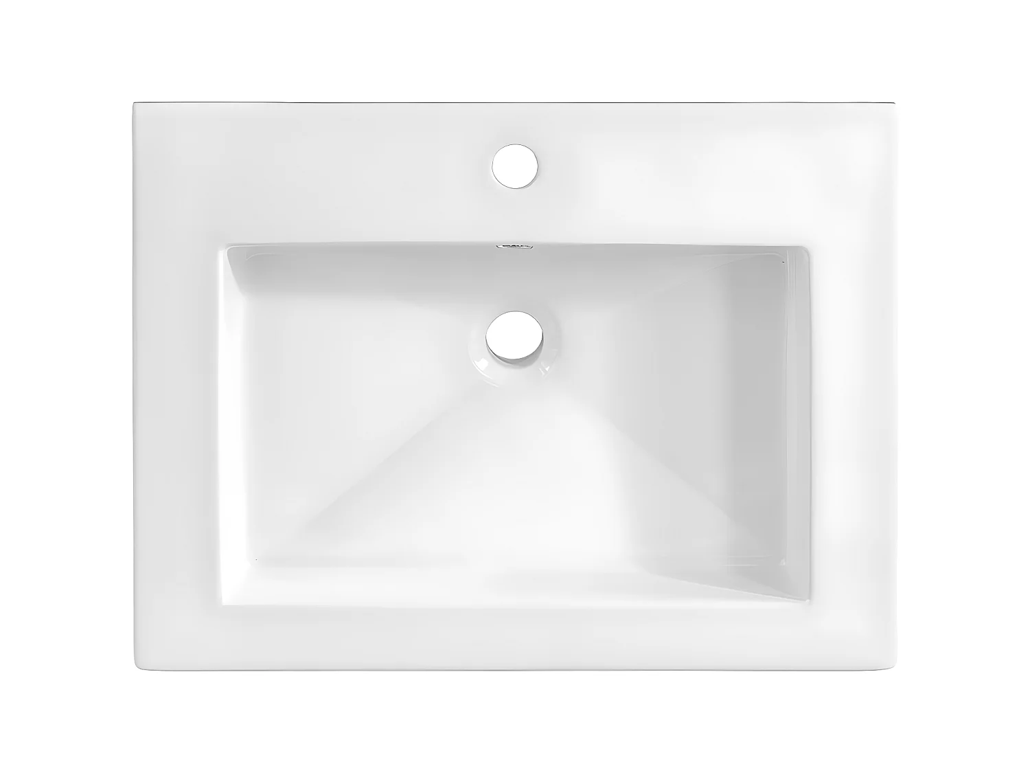 Mueble lavabo individual encastrado 60 cm April Madera