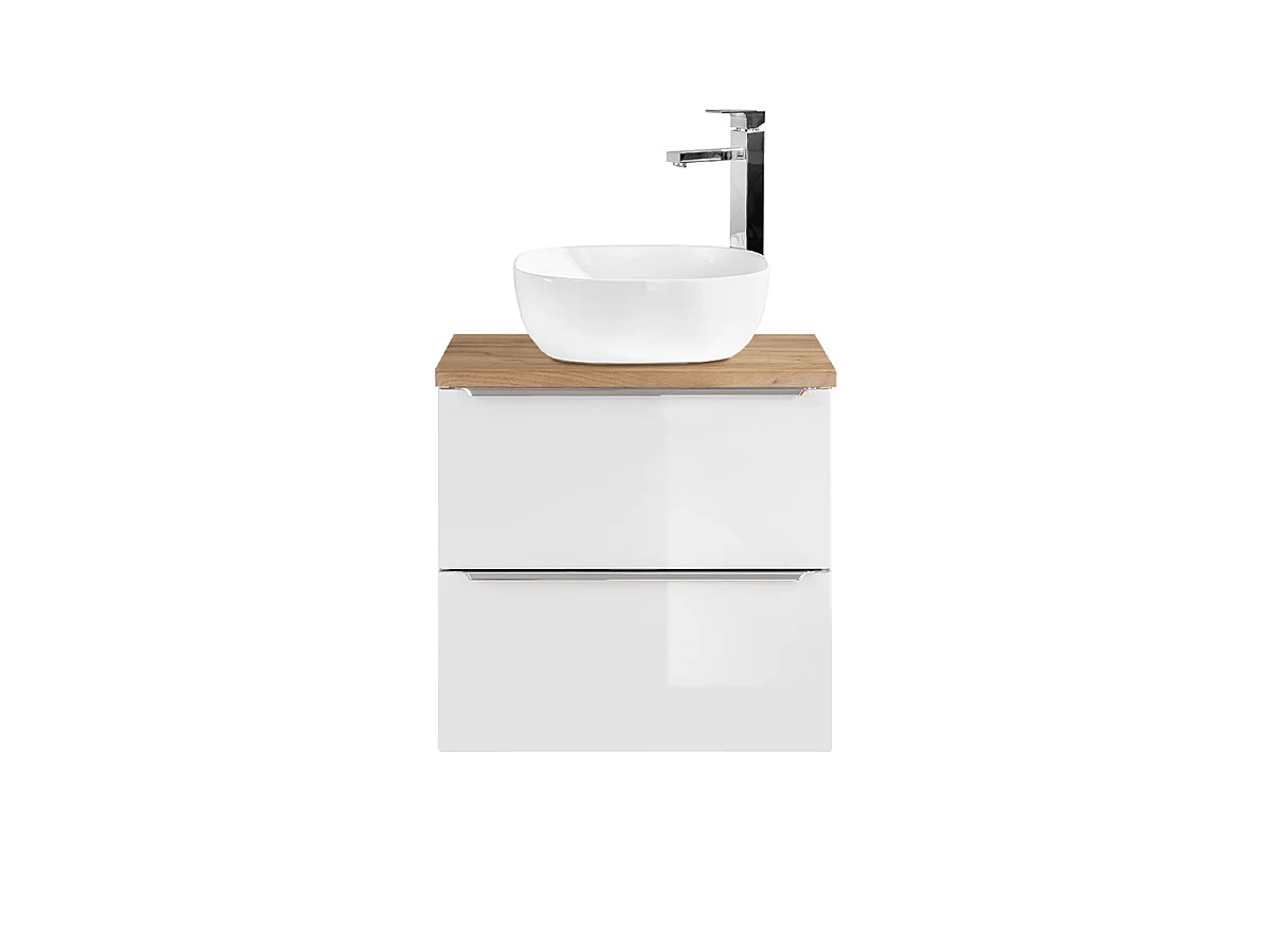 Meuble simple vasque 60cm April Blanc et Bois