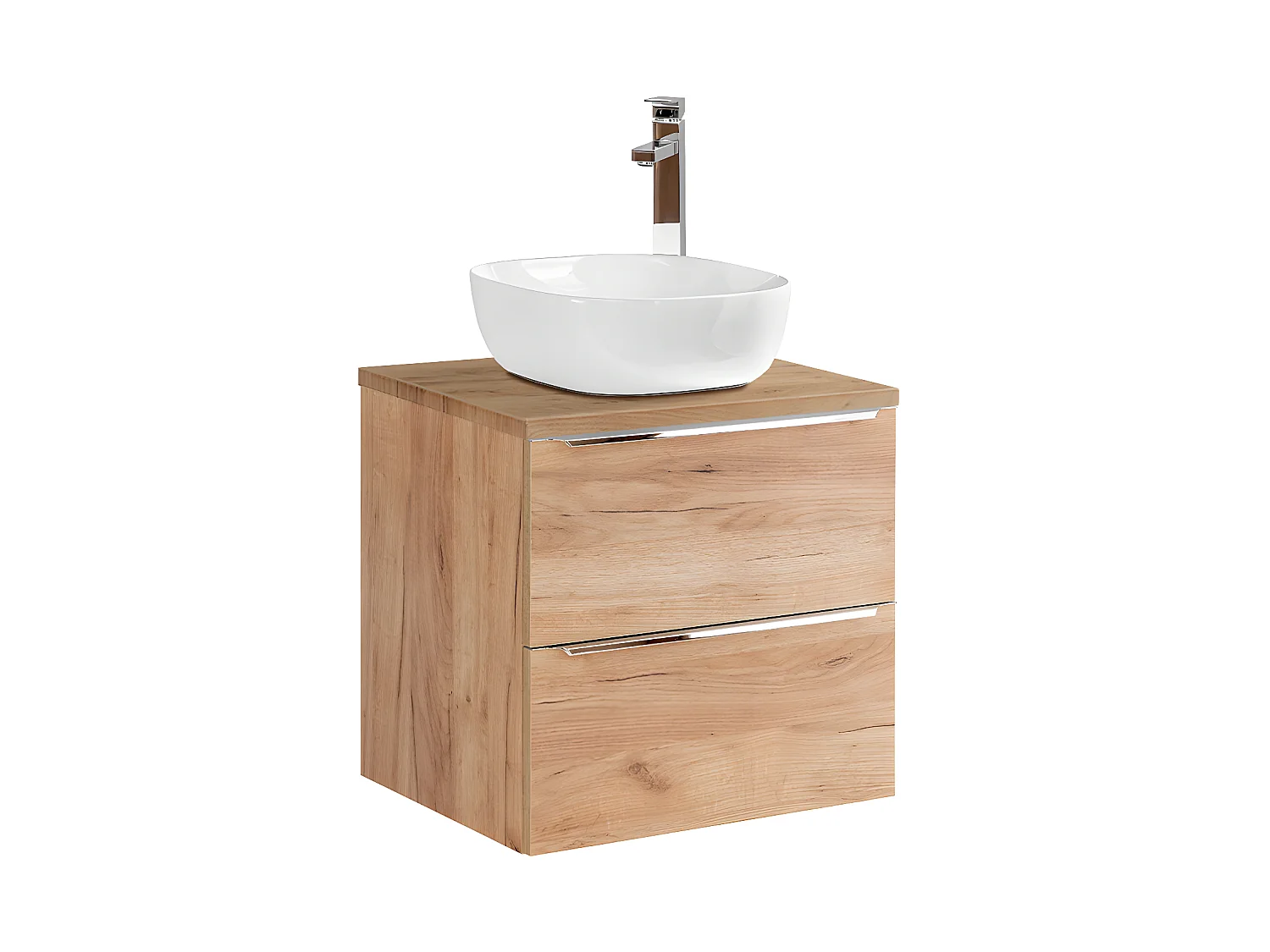 Meuble simple vasque 60cm April Bois